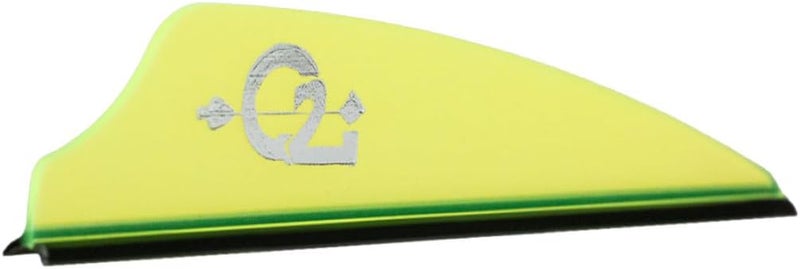 Q2i Archery Zeon Vanes – 50pk – Fusion-II, Fusion X-II, Rapt-X (2.0"-3.5") – Zeon Vanes Focus UV Light and Funnel it — Like Tiny Fiber-Optic Strands — into a Brilliant Light Along The Vane’s Edge. - Image 1